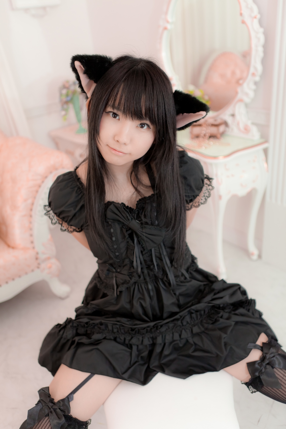 [enako] [enacat black] black silk cat girl(13)